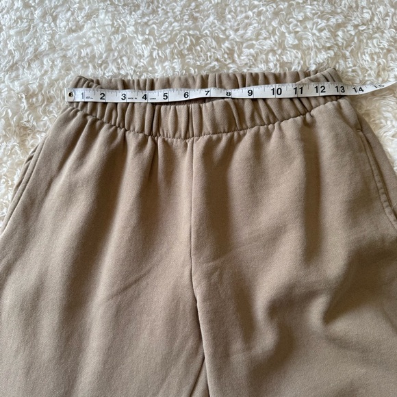 John Galt Brandy Melville Taupe Rosa Sweatpants Stretchy Elastic Waist Pockets - Picture 7 of 12